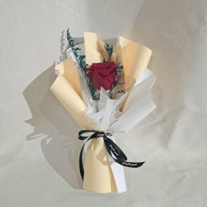 1 Fresh Rose Bouquet (White/Yellow)