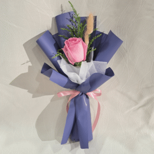 1 Fresh Rose Bouquet (Blue)