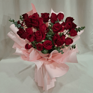 33 Fresh Roses Bouquet (Pink)