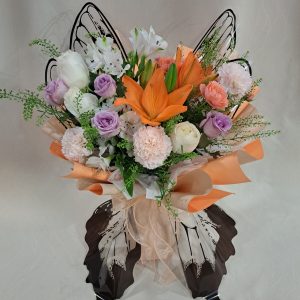 Whimsical Butterfly & Rose Flutter Bouquet 2