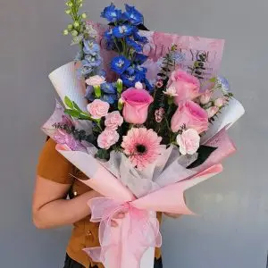 Blue Sky & Pink Joy Bouquet