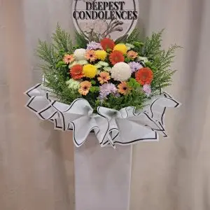 Sincere Sympathy Floral Stand Box