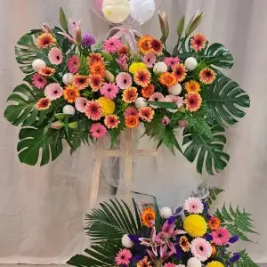 Double Joy Abundance Grand Opening Flower Stand (2-Tier)