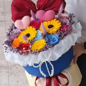 Rainbow Disney Soap Flower Bouquet