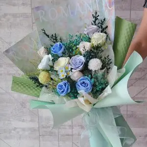 Dreamy Mint Soap Flower Bouquet